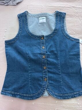 Old Navy Light Blue Denim Tank Top
